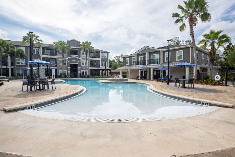 Wide Pool View at Regatta at Universal Apartments in Orlando, Florida