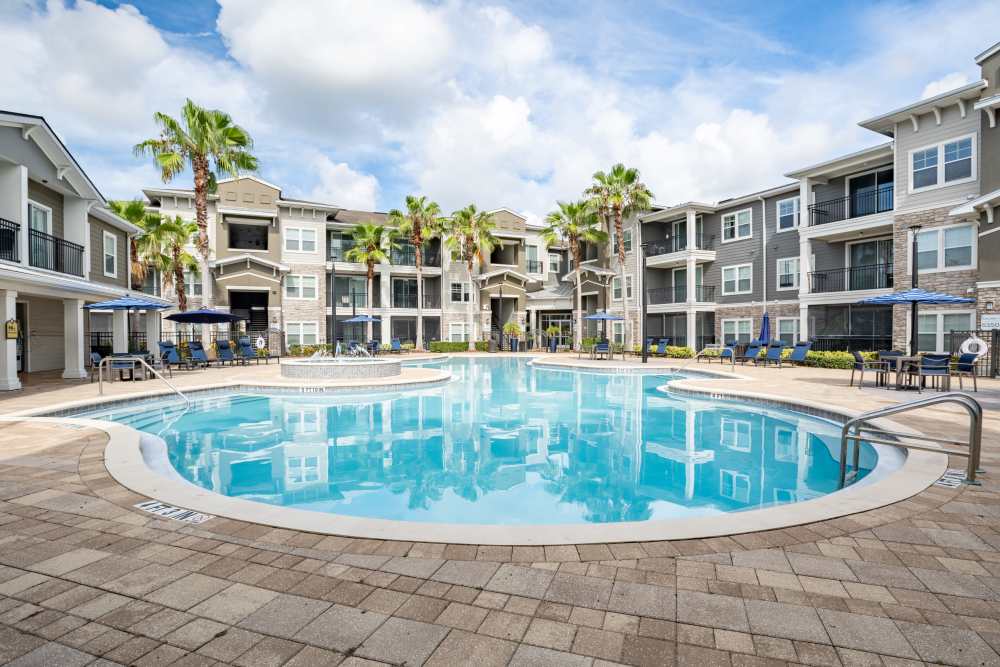 Front Swimming Pool view at Regatta at Universal Apartments in Orlando, Florida