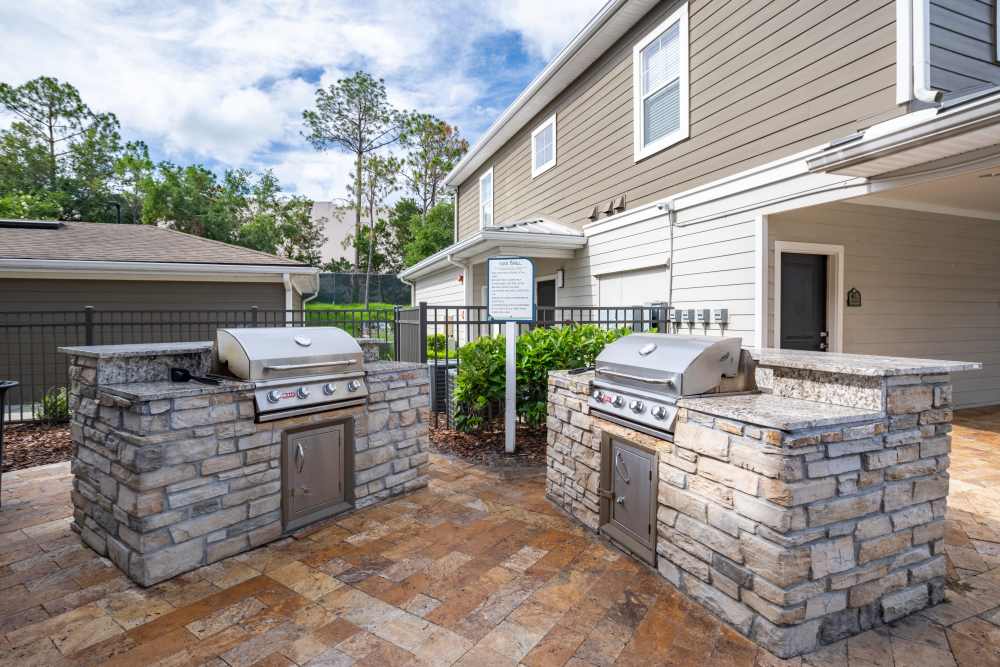 Clean Patio area at Regatta at Universal Apartments in Orlando, Florida
