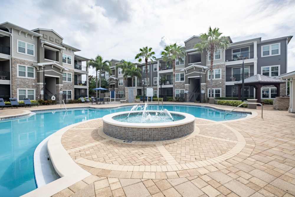 Pool Area at Regatta at Universal Apartments in Orlando, Florida