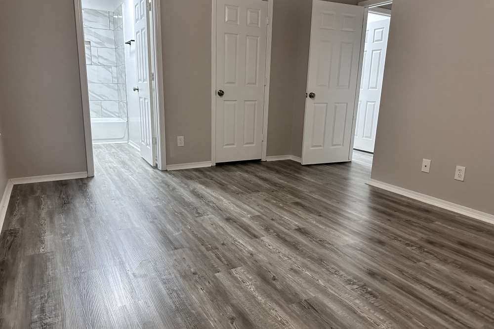 Bedroom with attached bathroom at Steeplechase in Coweta, Oklahoma
