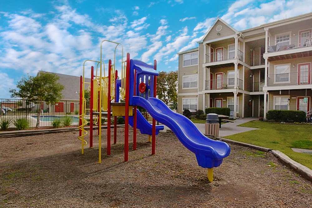 Community playground at Steeplechase in Coweta, Oklahoma