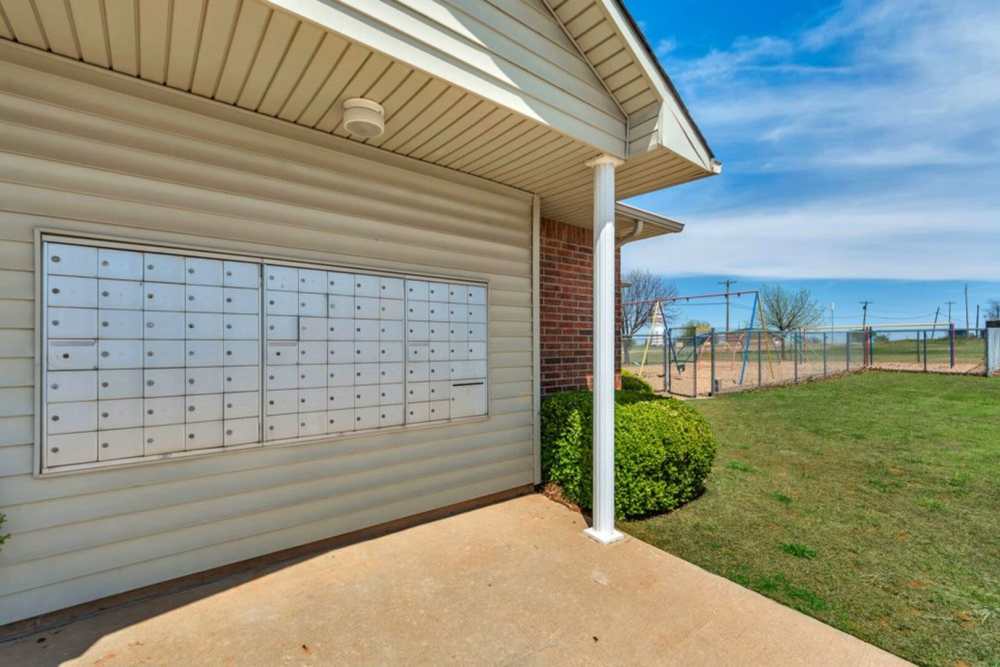 Parking garage at Stonewall Apartments in Purcell,Oklahoma