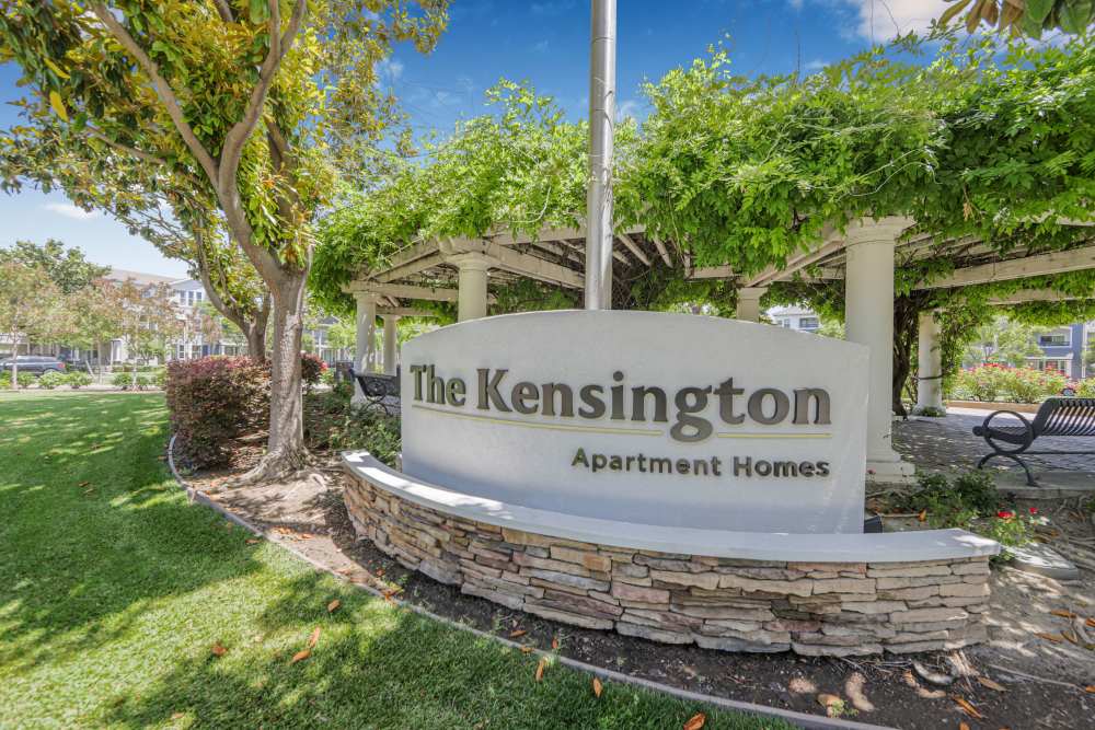 Signage at The Kensington in Pleasanton, California