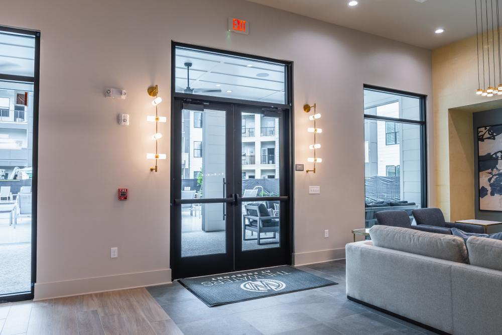 Lounge Area with Glass Door at The Waters at Freeport in Freeport, Florida