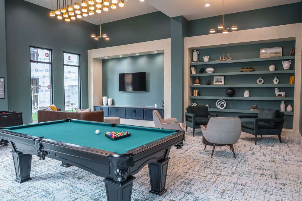 Billiards Table in Gaming Room at The Waters at Freeport in Freeport, Florida
