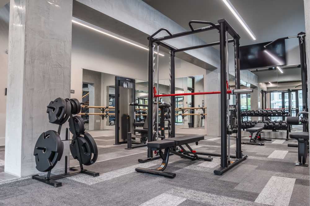 Fitness Center with Carpet at The Waters at Freeport in Freeport, Florida