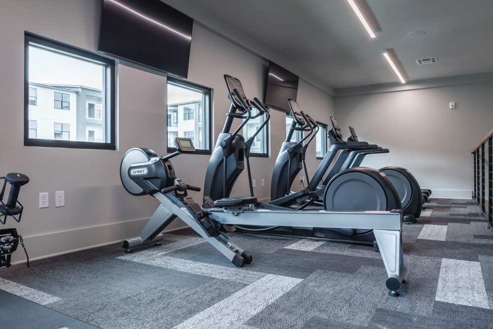 Treadmills in Fitness Center at The Waters at Freeport in Freeport, Florida