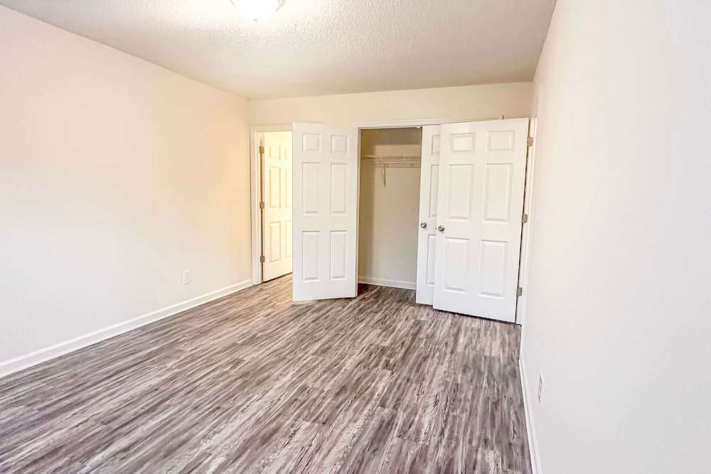 Unfurnished bedroom with walk-in closet at Orchard Trace Gastonia in Gastonia,North Carolina