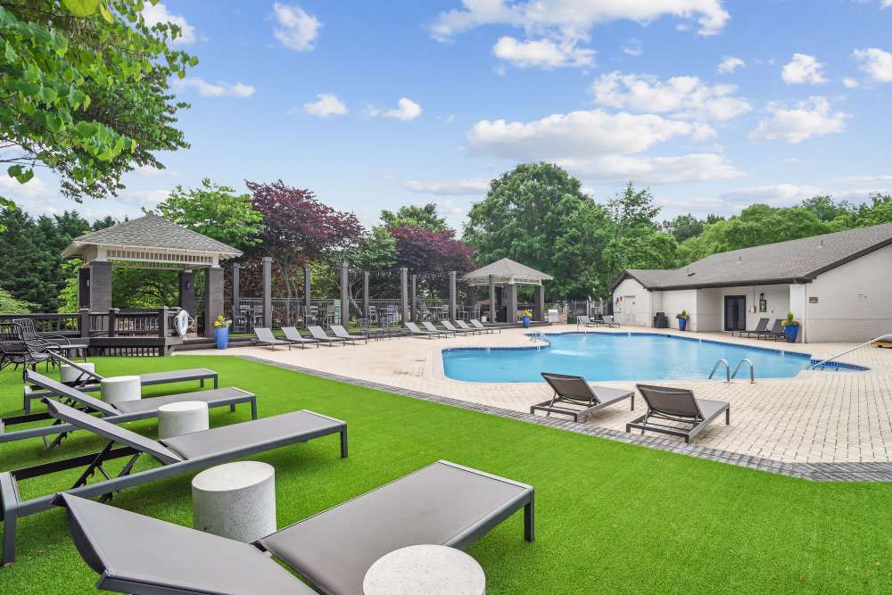 Sun loungers at Forester in Charlotte, North Carolina