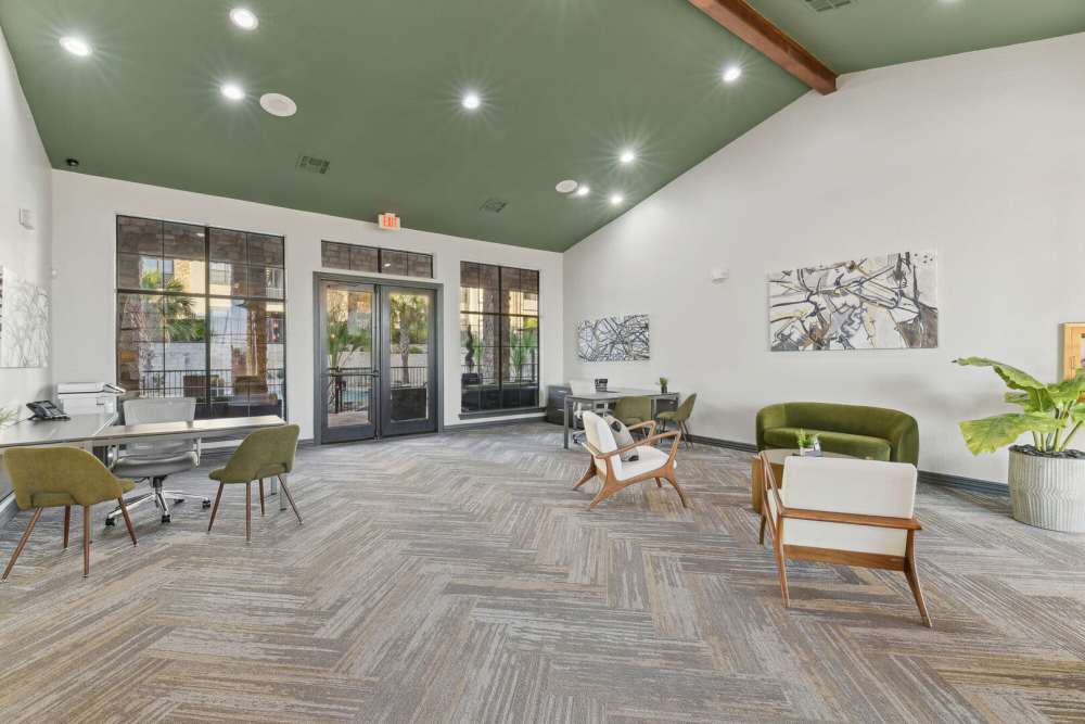 Clubhouse entrance at Costa Bella in San Antonio, Texas