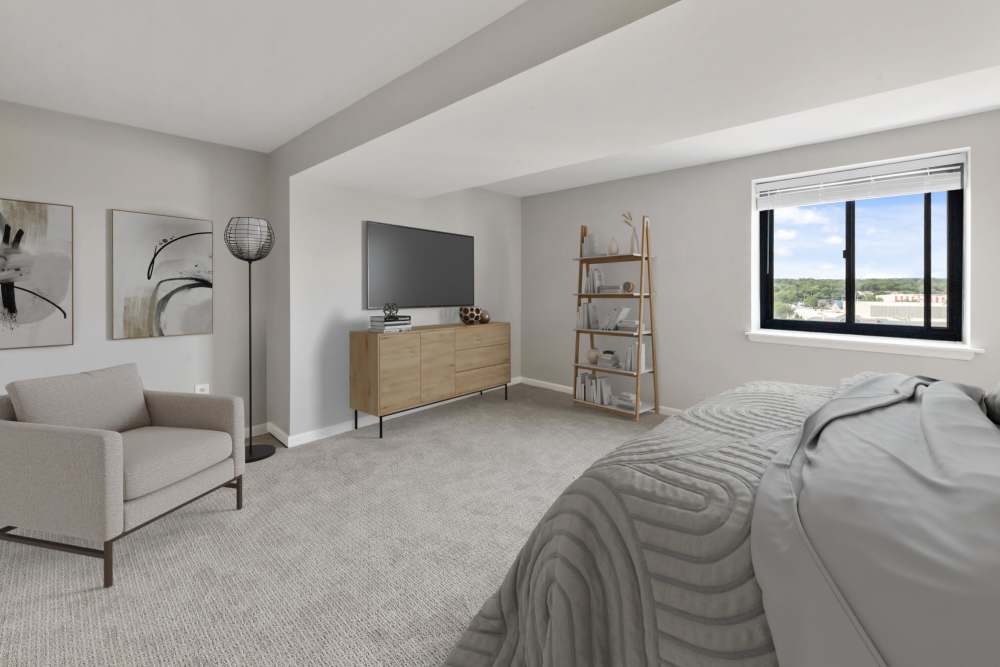 bedroom at Cherry Hill Towers in Cherry Hill, New Jersey