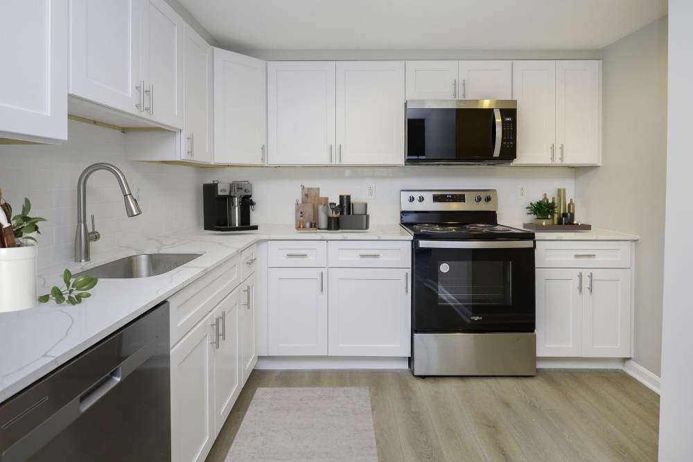 MODEL kitchen at Cherry Hill Towers in Cherry Hill, New Jersey