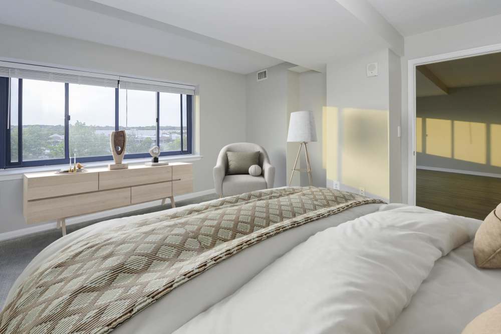 bedroom at Cherry Hill Towers in Cherry Hill, New Jersey
