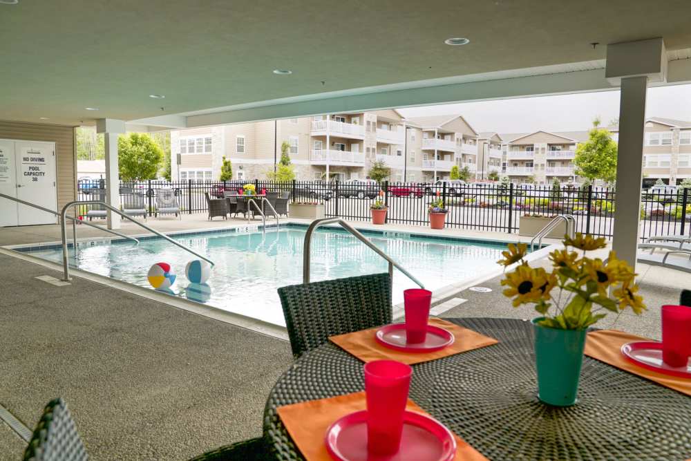 Swimming pool at Fox Creek Estates in East Amherst, New York