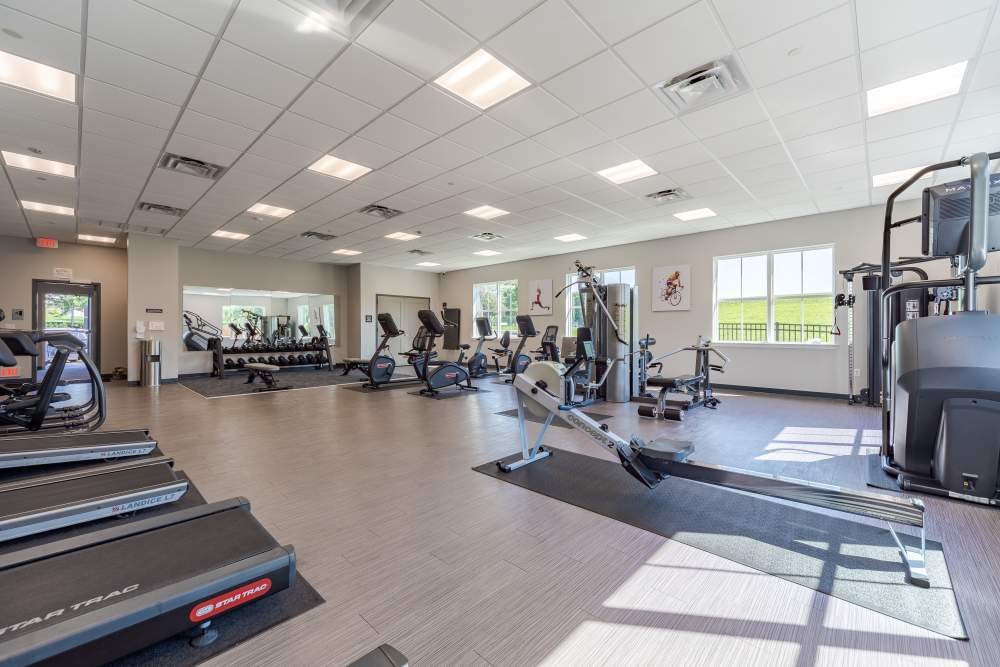 Fitness center at Blair Mill Village East Apartment Homes in Horsham, Pennsylvania