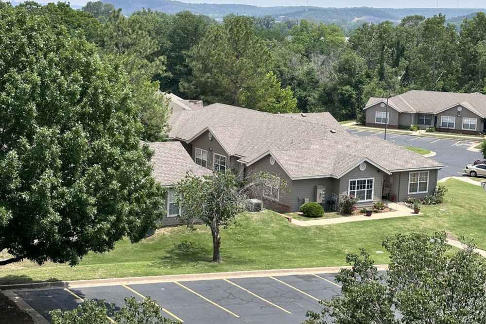 Community aerial view at Gable Hills in Tulsa, Oklahoma 
