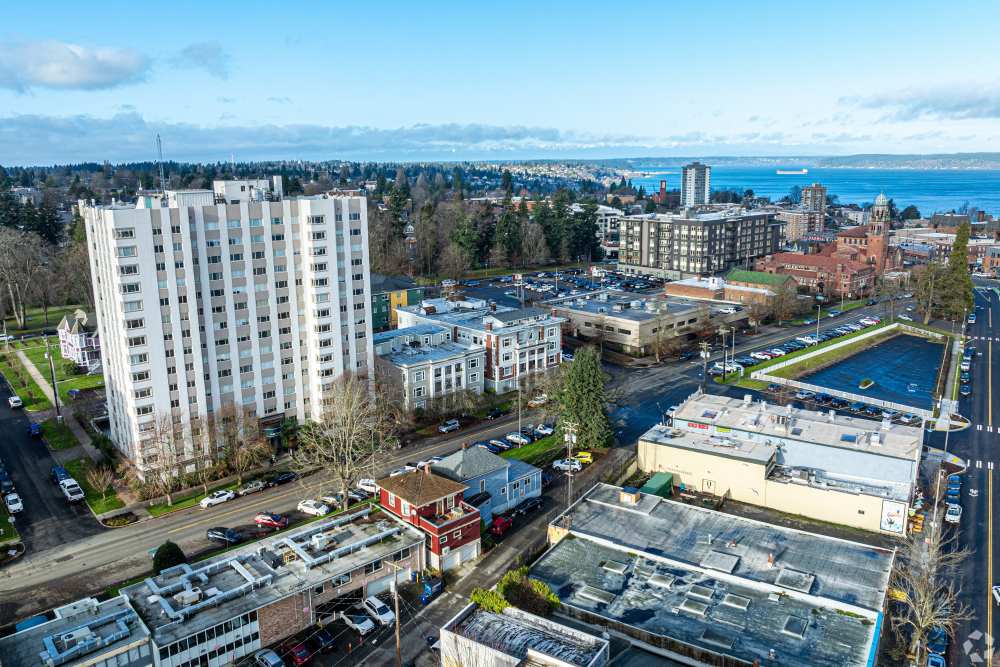 Aerial view at The Miller in Tacoma, Washington