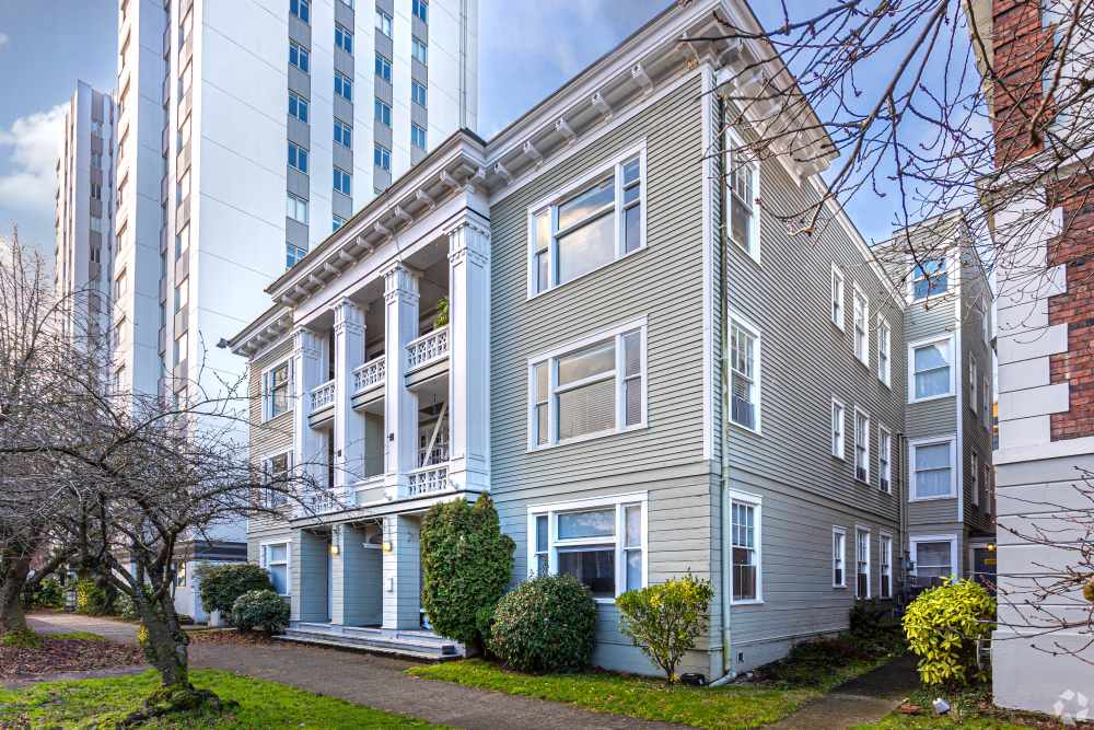External building at The Miller in Tacoma, Washington