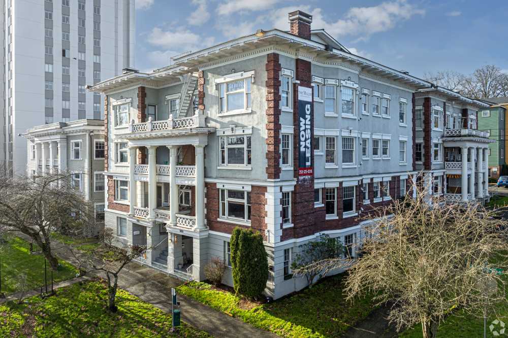 External building at The Miller in Tacoma, Washington