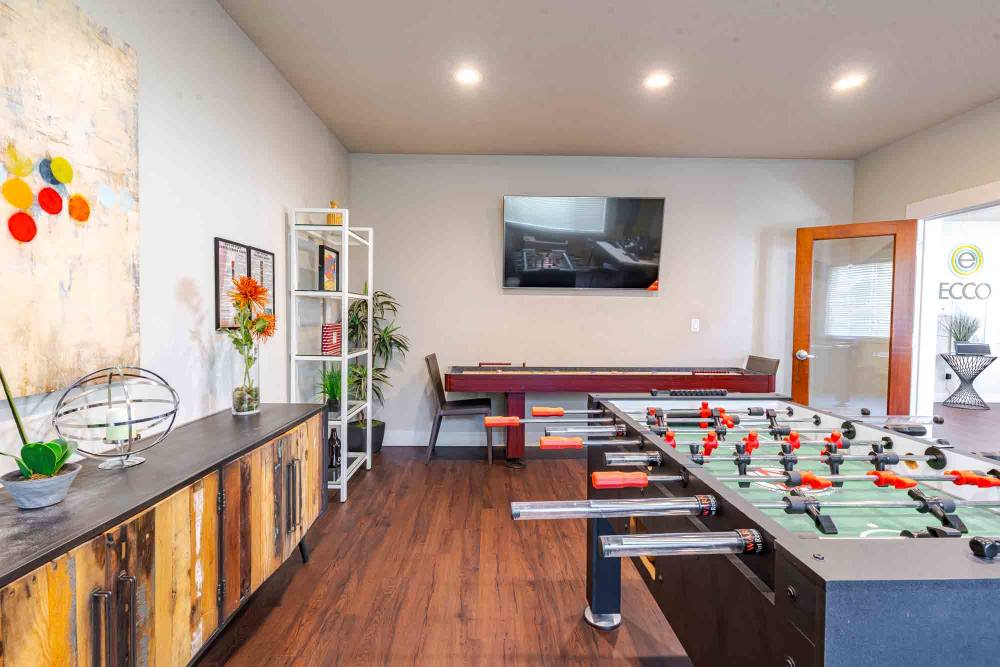 Rec Room at Ecco Apartments in Eugene, OR