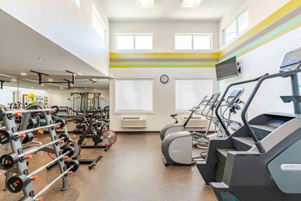 Gym at Ecco Apartments in Eugene, OR