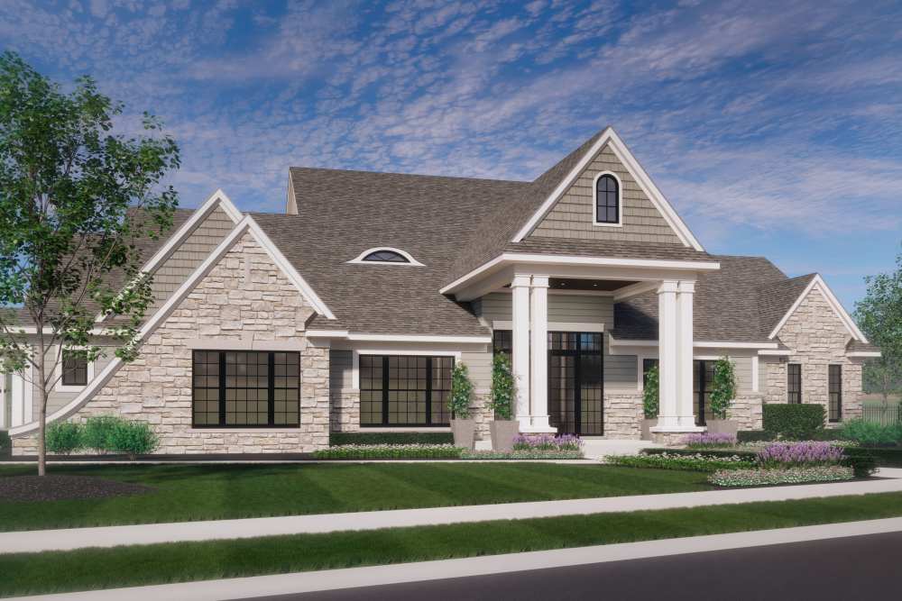 Community clubhouse at Encore at West Valley in White Lake, Michigan