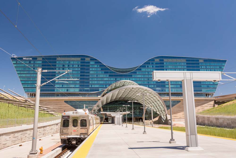 Westin station near Union at the Park in Denver, Colorado