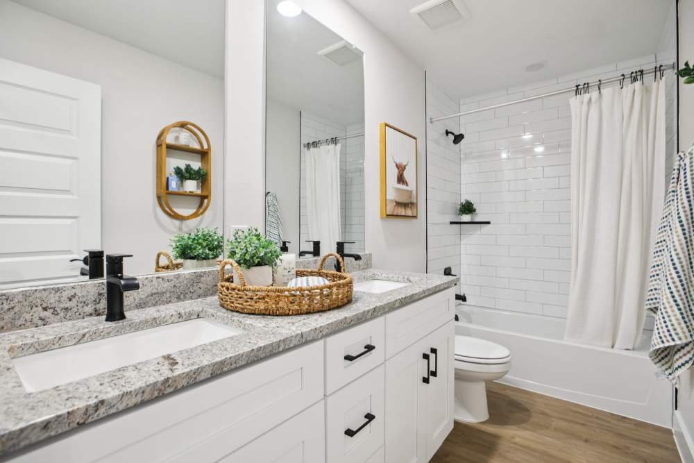 Spacious bathroom at BB Living Sweetwater Crossing in Bee Cave, Texas