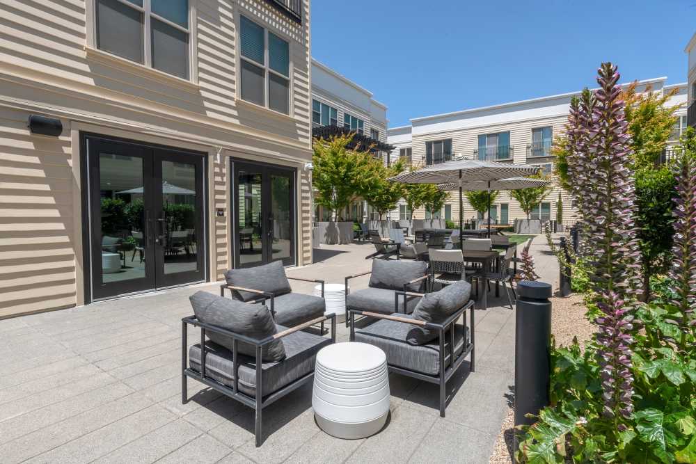 Outdoor seating at The Dylan