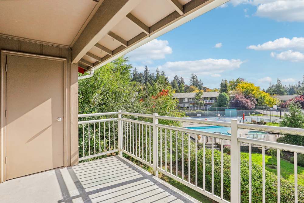Balcony at Cascade Park Apartment Homes in Vancouver, Washington