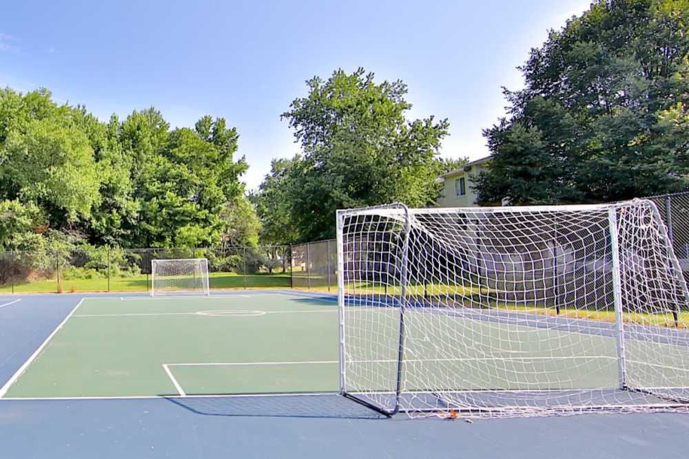 Community soccer court at Congress Apartment Homes in Allentown, Pennsylvania