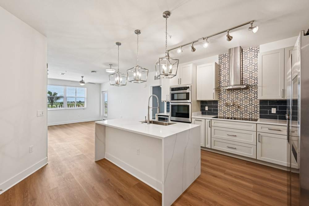 Chef-Inspired Gourmet Kitchen Island at The Vivien in Vero Beach, Florida
