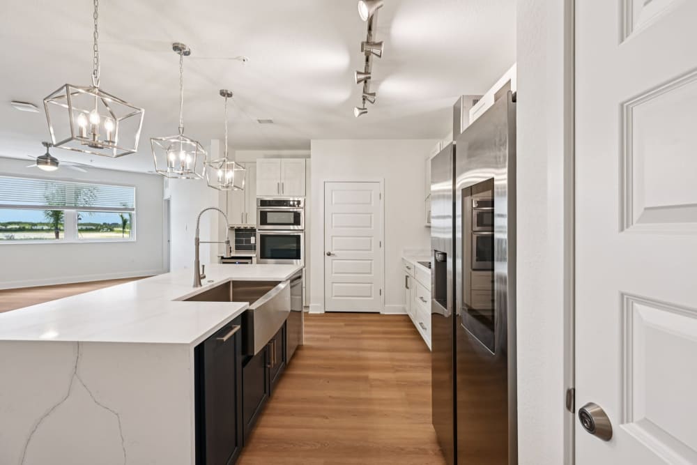 Kitchen with Ample Counter Space at The Vivien in Vero Beach, Florida