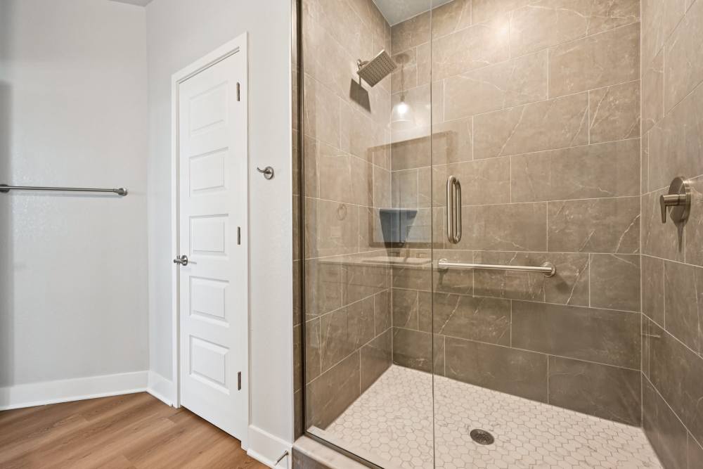 Spacious Shower Area at The Vivien in Vero Beach, Florida