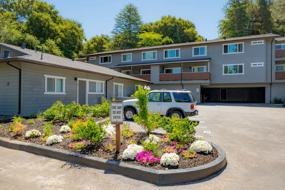  Front View of the Apartments with Landscape Scotts Valley in Scotts Valley, California 