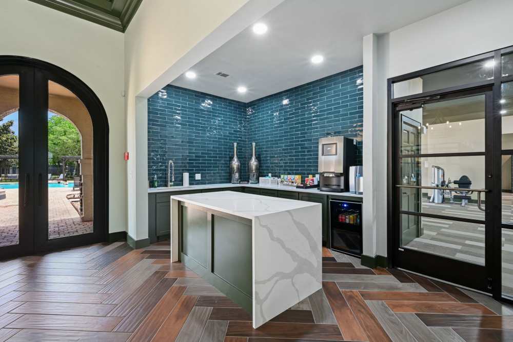 Premium clubhouse kitchen at Vineyards in Katy,Texas