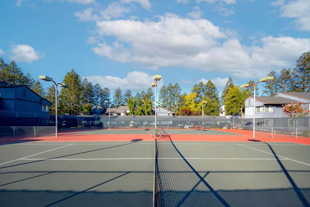 Tennis Court at Park Ridge Apartment Homes in Rohnert Park, California