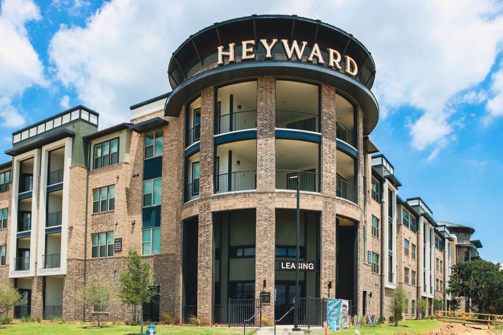 Exterior rendering at The Heyward Apartments in Corinth, Texas