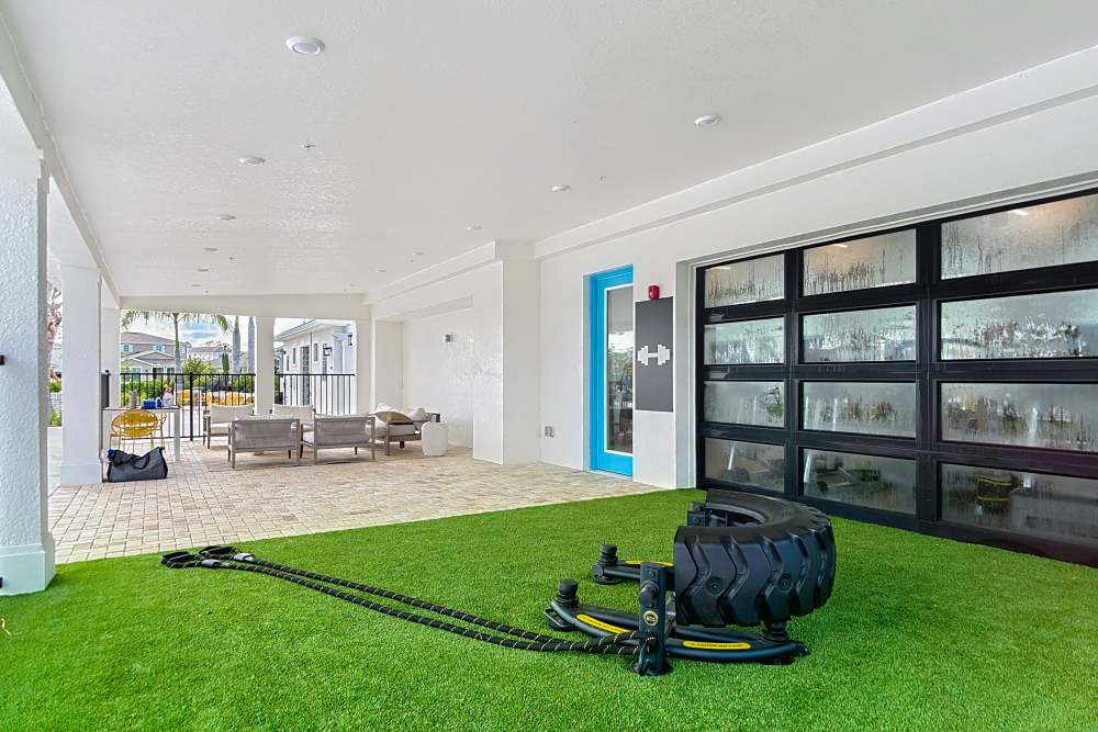 Fitness center at BB Living Wellen Park in Venice, Florida