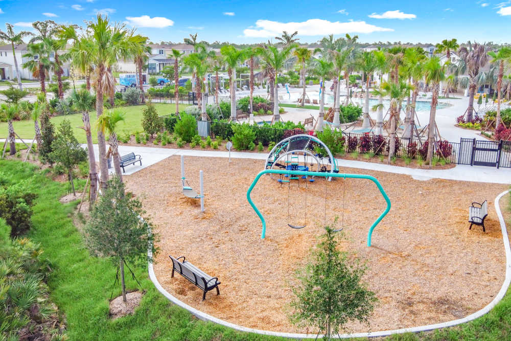 Children's playground at BB Living Wellen Park in Venice, Florida