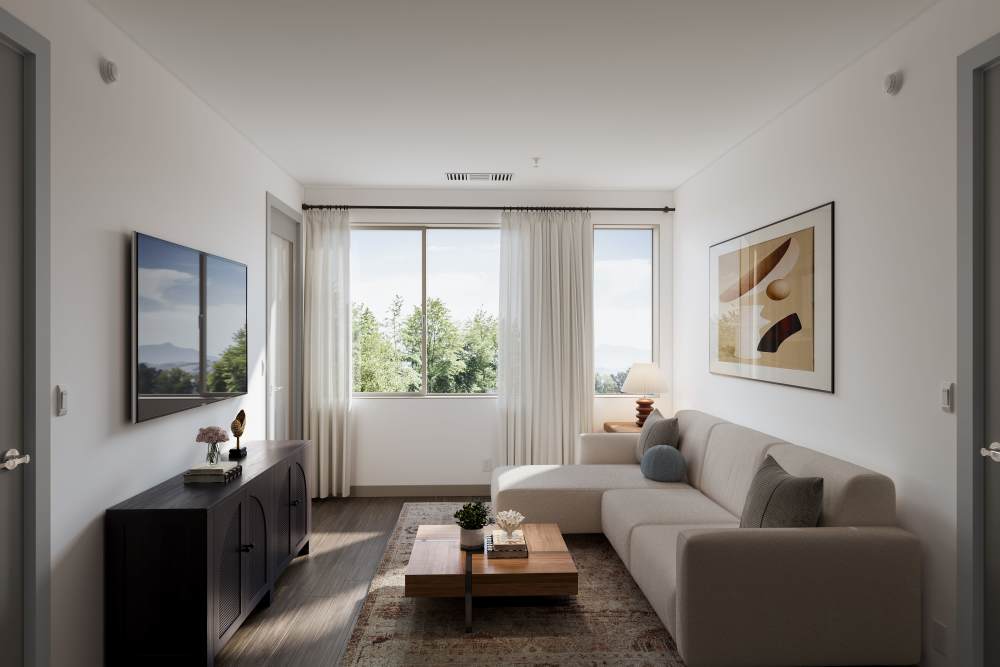 Living room at Pinyon Apartments in Reno, Nevada