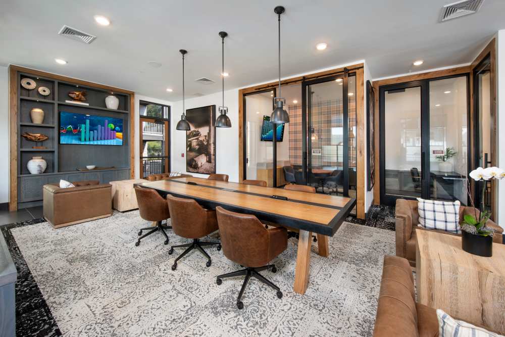 Clubhouse entertainment area at Timberline View in Buford, Georgia