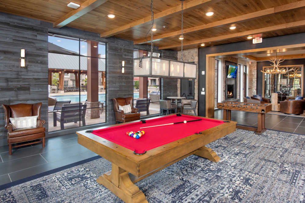 Game room at Timberline View in Buford, Georgia
