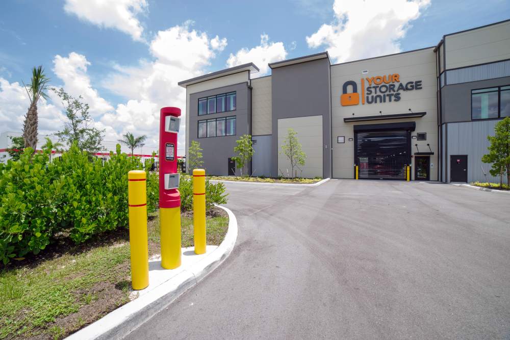 Exterior of a storage facility named