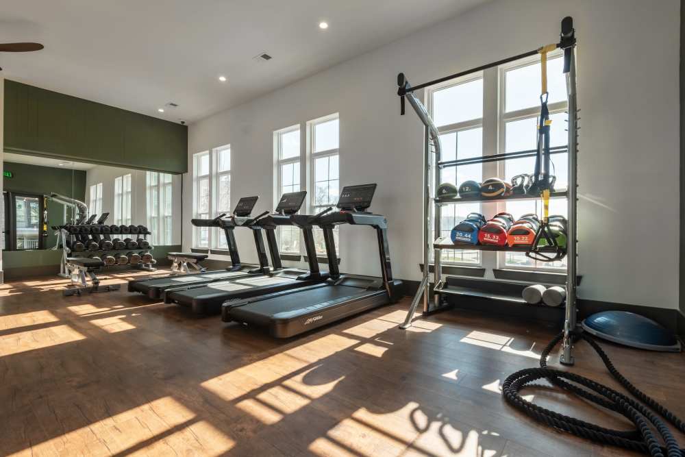 Fitness center at Statler McCain's Station in Gallatin, Tennessee