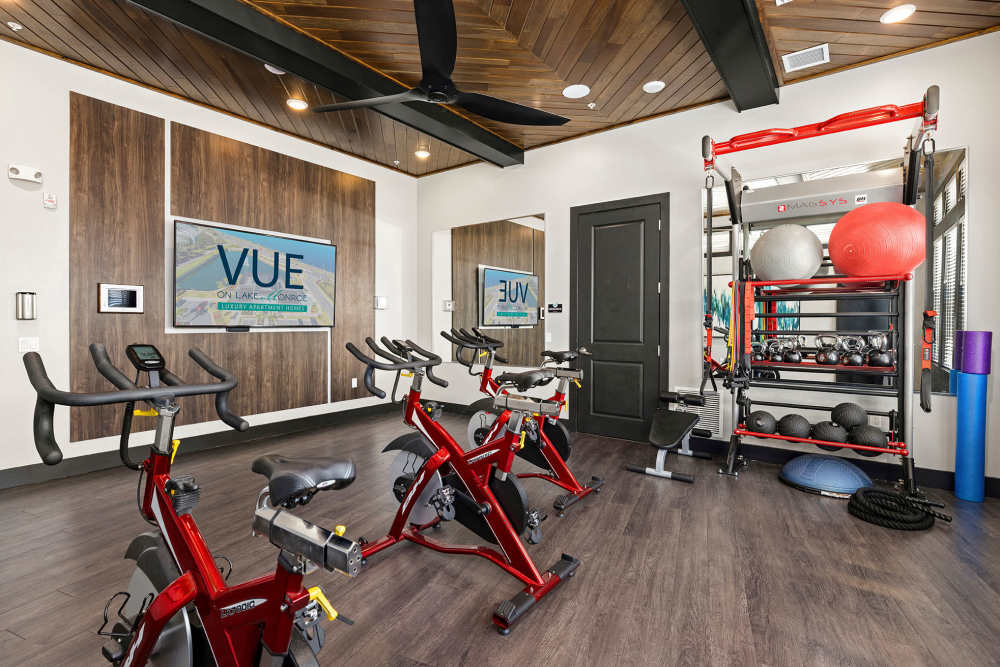 Yoga studio at Vue on Lake Monroe in Sanford, Florida