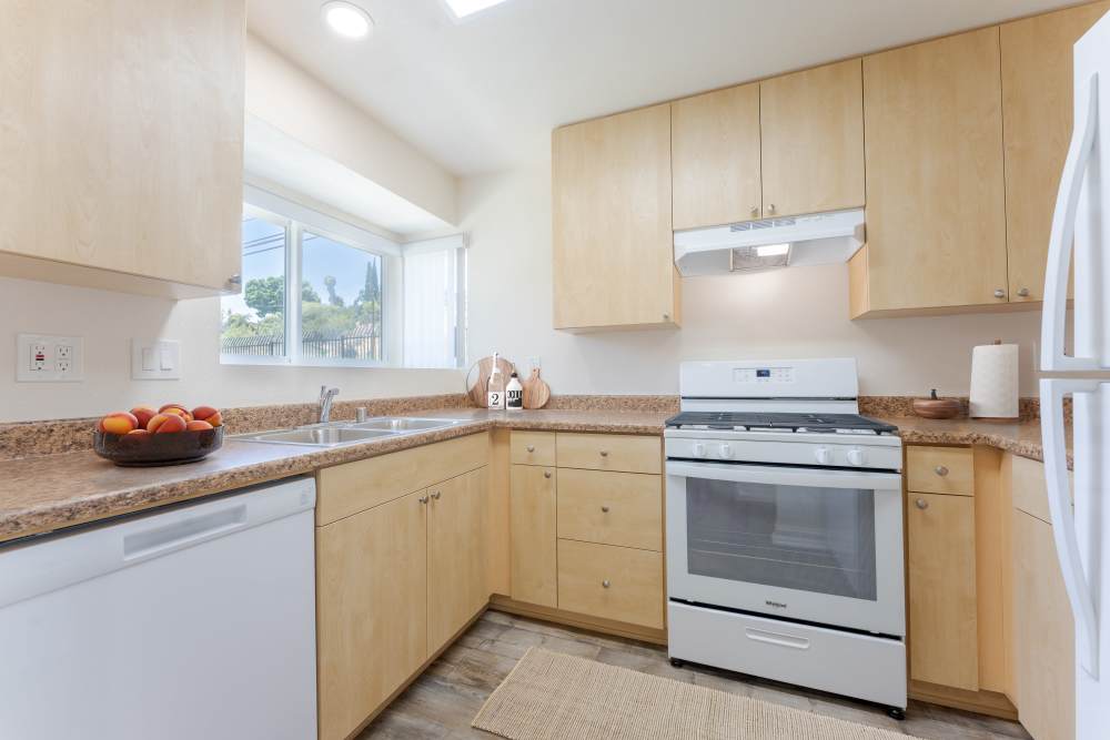 A kitchen in a home at Home Terrace in San Diego, California