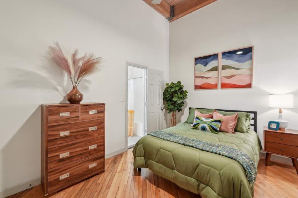 Bedroom at South Bank in Richmond, Virginia  