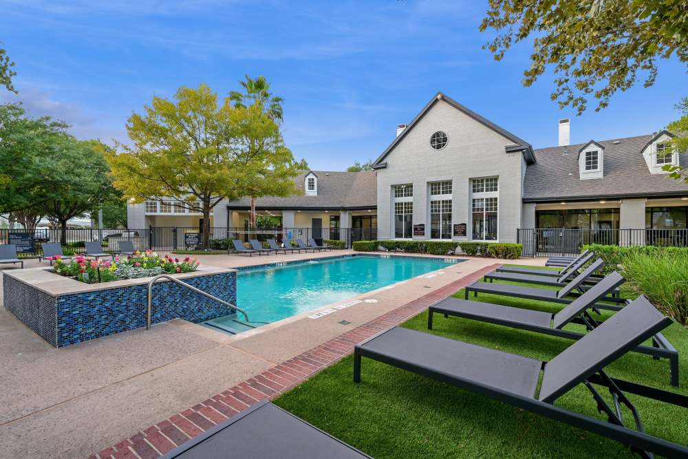 Beautiful community swimming pool at Lyndon in Houston,Texas